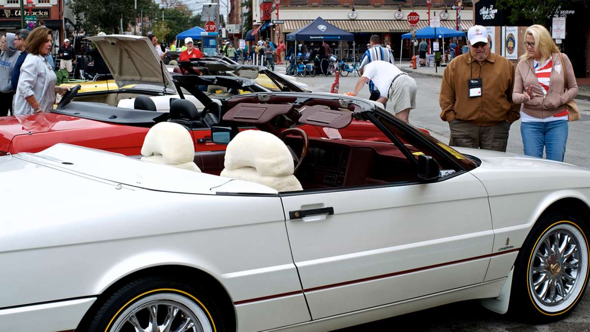 Philly Free Streets Day wasn't entirely car-free due to a get-together of a vintage car-owners club that set up a concours d'elegance on South Second Street.