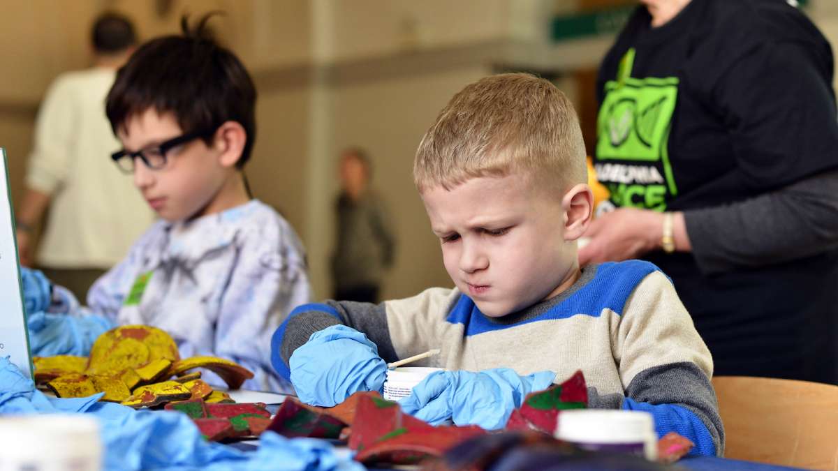 At Penn Museum, young conservators learn how to use museum wax to put together broken ancient pottery without being invasive.