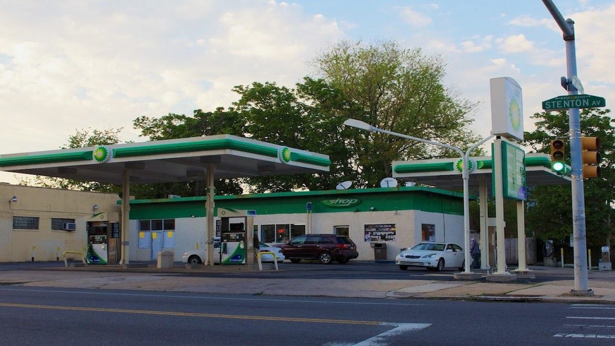  Plans to add a Subway sandwich shop at this BP gas station on Stenton Avenue have been suspended indefinitely. (Jana Shea/for NewsWorks, file)  