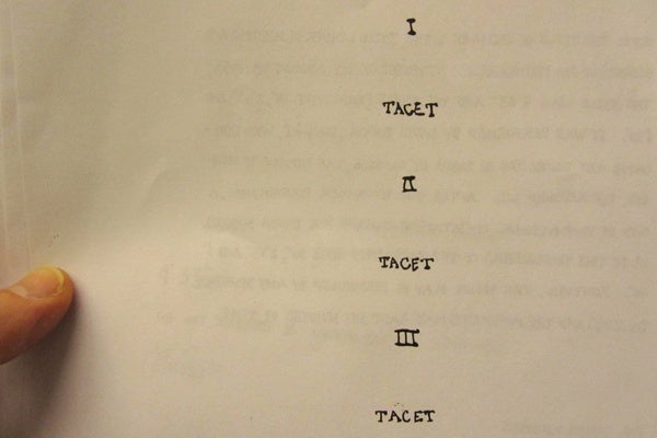 <p><p>Sheet music for John Cage's "4'33"</p></p>
