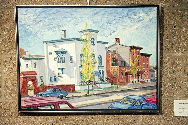 <p><p>William M. Hoffman, Reinboth-Hatch House, 1991, oil on board. The building is no longer standing. (Nat Hamilton/for NewsWorks)</p></p>
