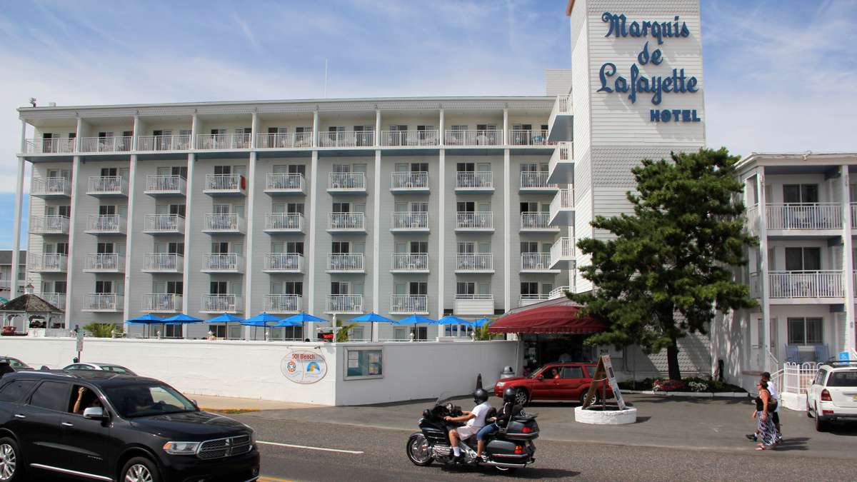 Today, the rebuilt Marquis de Lafayette Hotel occupies the same site. (Emma Lee/WHYY)