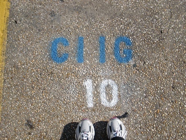 Mile marker 10 (Photo courtesy of Liz Pagonis)