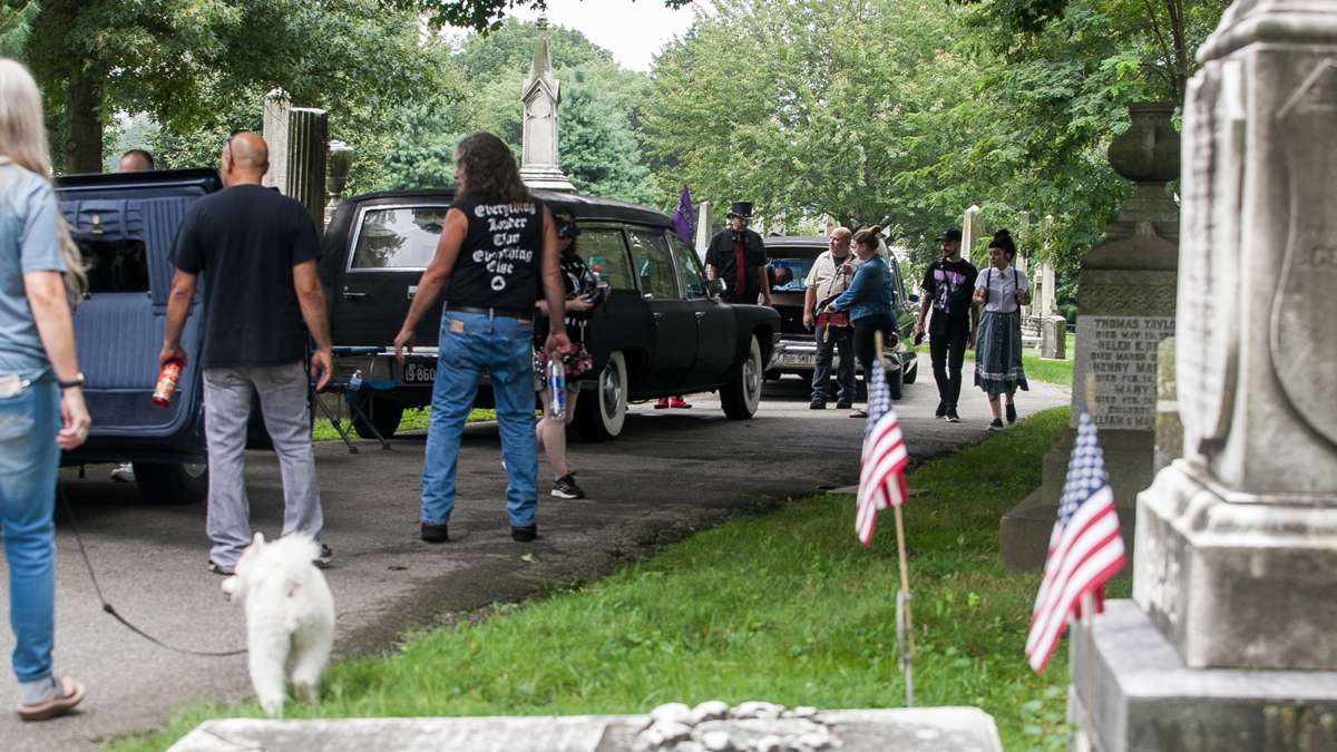 The ninth annual Hearse and Professional Vehicle Show returned to Laurel Hill Cemetery Saturday showcasing classic hearses, limousines and ambulances. (Brad Larrison for NewsWorks)
