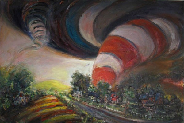 <p><p>"Striped Tornado" (Courtesy of Chestnut Hill Gallery and Frame Shoppe)</p>
<p> </p></p>
