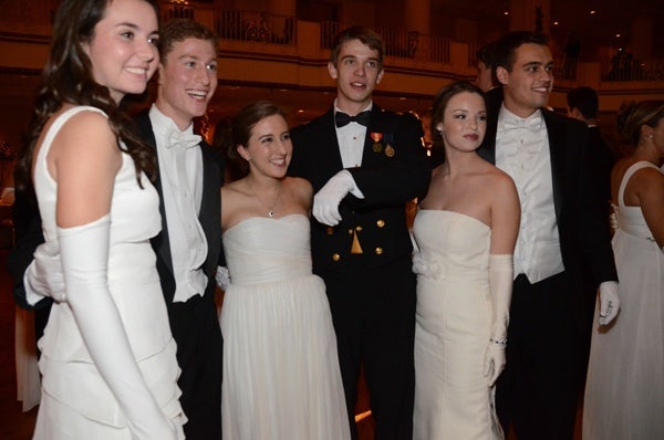 <p><p>Members of the Young Ladies’ Committee and their escorts: Marian Suzanne Prim (left), John H. Durovsik, Alexandra Caroline Leto, William John Kacergis, Chandler Whitney Burke and Casey Michaelis (Photo courtesy of Sabina Louise Pierce)<br /><br /></p></p>
