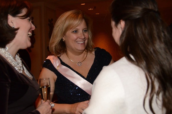 <p><p>Lydia D. Butcher, vice president of the board of directors, chats with friends. (Photo courtesy of Sabina Louise Pierce)</p></p>
