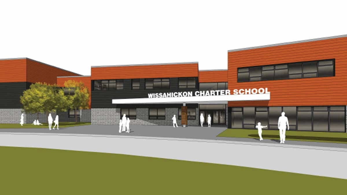  A rendering of the new Wissahickon Charter School in Germantown. (Courtesy of Wissahickon Charter School) 