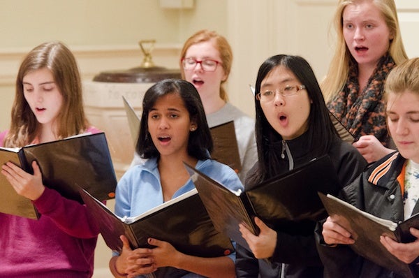 <p><p>"It's a combination of being fun, challenging, motivating, whether it be vocal or musically very challenging," says Vincent Metallo, music director for Girlschoir.</p></p>
