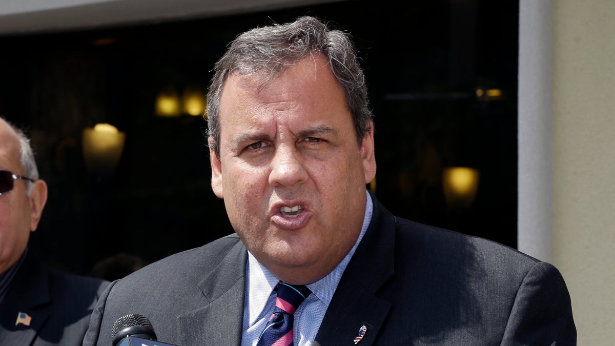  New Jersey Gov. Chris Christie answers a question during a campaign event in Manville, N.J., Monday, May 13, 2013. The Democratic mayor endorsed Christie. The Republican governor will most likely face Democratic gubernatorial candidate and State Senator Barbara Buono in the November election. (AP Photo/Mel Evans) 