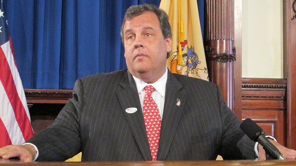  At Statehouse news conference, Gov. Chris Christie announces special election to fill U.S. Senate seat left vacant by the death of Frank Lautenberg. (Phil Gregory/for NewsWorks) 