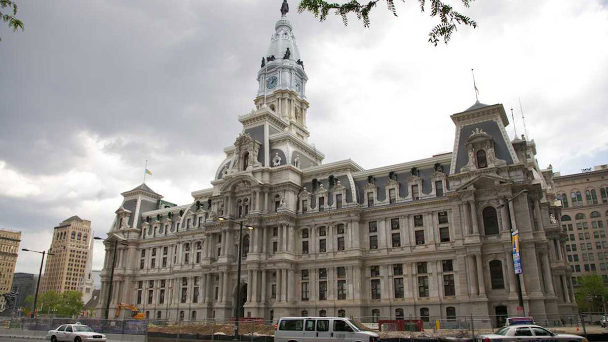 Philadelphia City Hall from street level (Nathaniel Hamilton/for NewsWorks) 