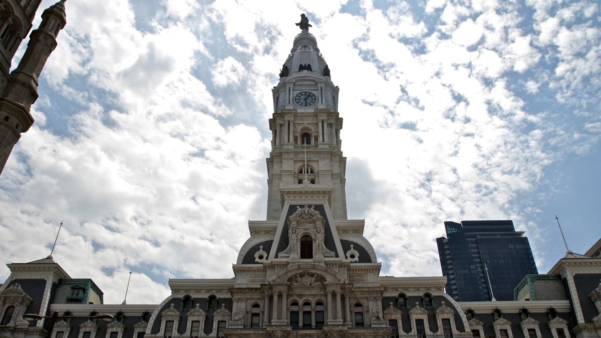 Philadelphia's City Hall Tower (Emma Lee/WHYY) 