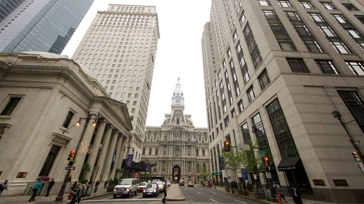Philadelphia City Hall viewed from South Broad st. (Nathaniel Hamilton for WHYY) 