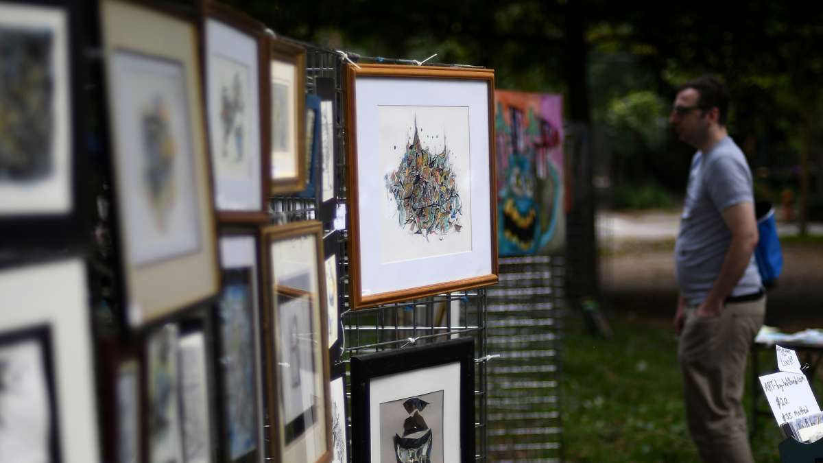 Arts, crafts and food vendors line the paths and provide a variety flavors for everyone to choose from during the annual Clark Park Festival