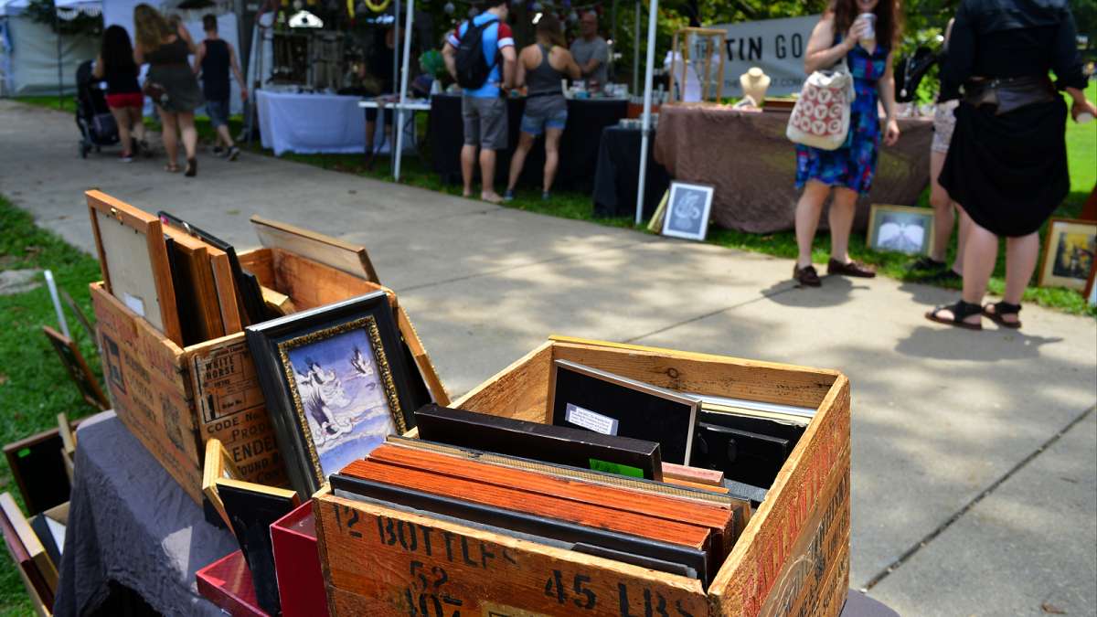 Arts, crafts and food vendors line the paths and provide a variety flavors for everyone to choose from during the annual Clark Park Festival in West Philadelphia