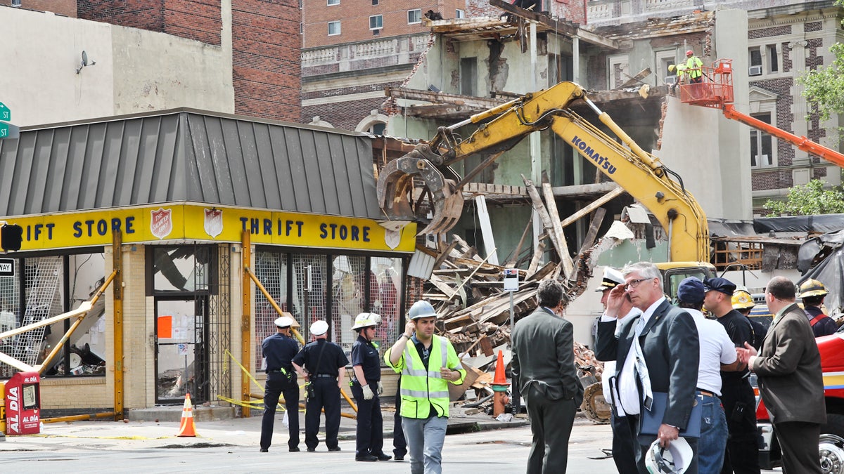 collapse-1200px The June 5 collapse of a Center City Philadelphia building left six people dead. (Kimberly Paynter/WHYY)