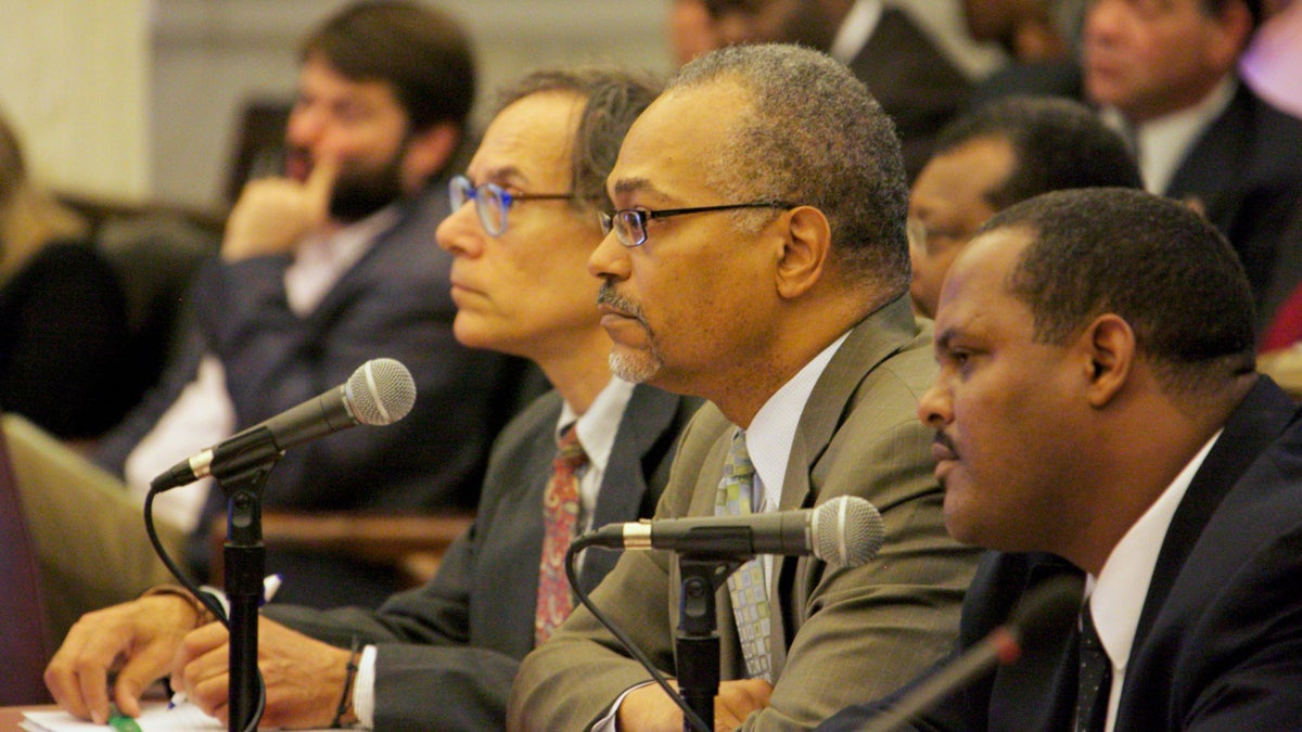  Philadelphia City Council holding hearings with Deputy Mayor of Public Safety Everett Gillison and Department of Licenses & Inspections Commissioner Carlton Williams. (Nathaniel Hamilton/for NewsWorks) 