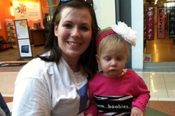 <p><p>About 15 moms and their babies attended Sunday's nurse-in at the Concord Mall (Shirley Min/WHYY)</p></p>
