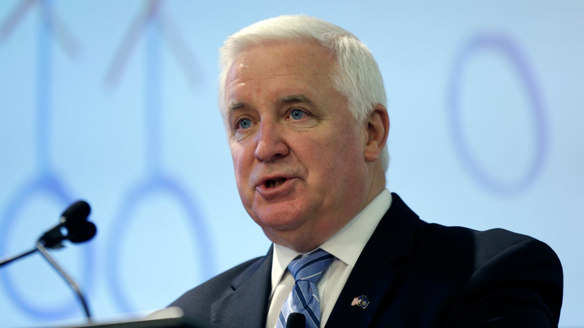  Pennsylvania Gov. Tom Corbett speaking during an event discussing the impact of sports, hosted by the Rothman Institute, Wednesday, May 22, 2013, in Philadelphia. (AP Photo/Matt Rourke) 