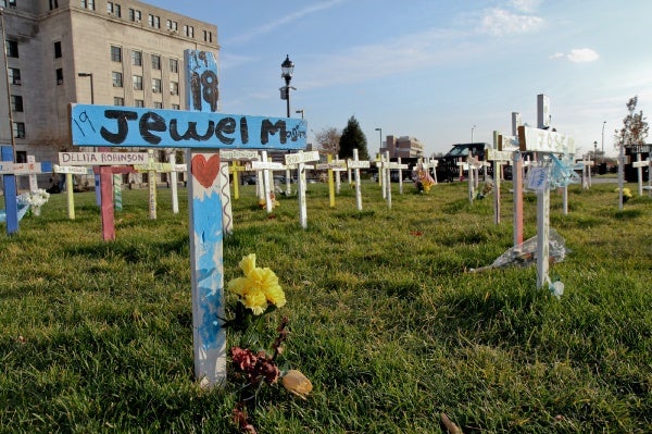 <p>Camden tied its 1995 all time murder record on Friday, Nov. 9th, with 58 slain so far in 2012. (Kimberly Paynter/for NewsWorks)</p>
