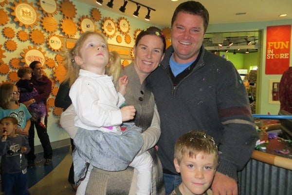 <p><p>One of dozens of families celebrating 2013 at Delaware Children's Museum (Shirley Min/WHYY)</p></p>
