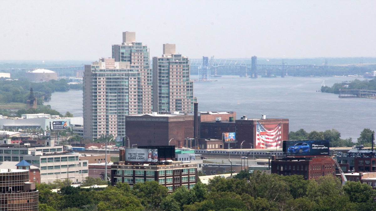  The Delaware River winds through Philadelphia. (NewsWorks file photo) 