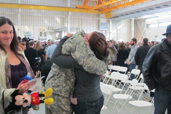 <p><p>Members of the Delaware National Guard's 153rd Military Police Company is deploying to Kandahar, Afghanistan for a year (Shirley Min/WHYY)</p></p>
