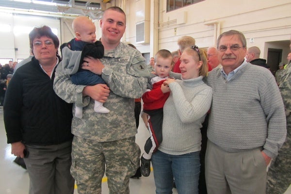 <p><p>Tough day for Jaclyn Teague, whose husband is deploying for the first time (Shirley Min/WHYY)</p></p>
