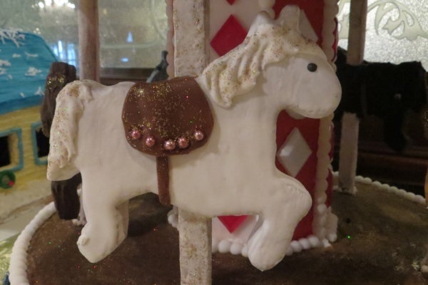 <p><p>Edible glitter adds a finishing touch to a carousel display (Shana O'Malley/NewsWorks)</p></p>
