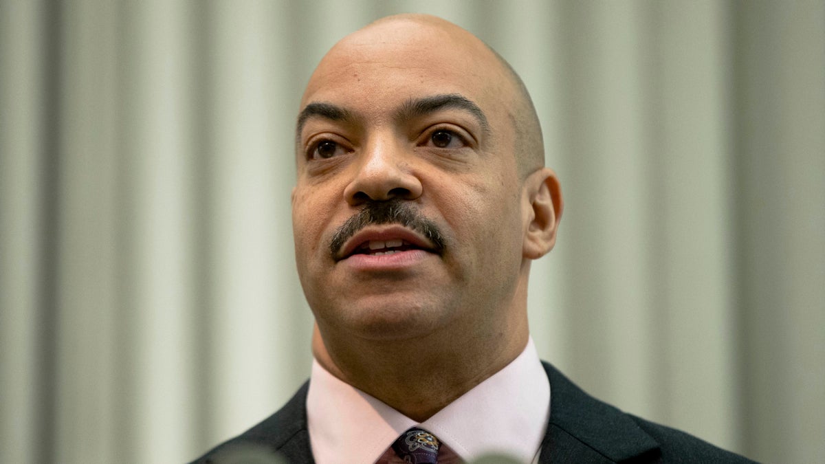  Philadelphia District Attorney Seth Williams speaks during a news conference Thursday, Jan. 22, 2015, in Philadelphia. Authorities say veteran Philadelphia homicide Detective Ronald Dove stashed his girlfriend out-of-state while colleagues sought her in the slaying of her ex-husband.  Dove has been indicted Thursday on charges that include obstruction, evidence tampering, flight and conspiracy. (Matt Rourke/AP Photo) 
