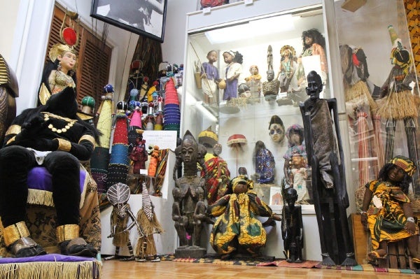 <p><p>One section of the museum's main room houses many dolls from different cultures in Africa. (Kimberly Paynter/for NewsWorks)</p></p>
