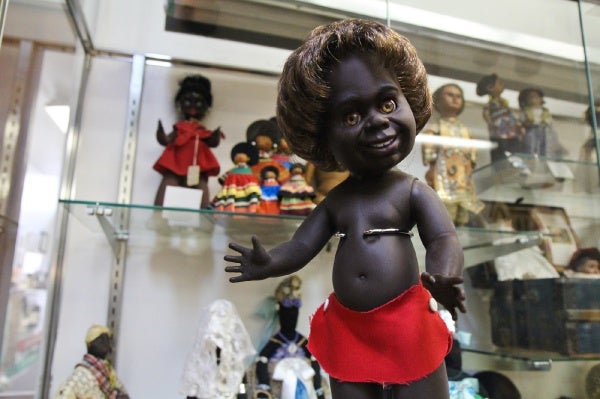 <p><p>This "Bindi" doll is meant to represent the aboriginal tribes of Australia. (Kimberly Paynter/for NewsWorks)</p></p>
