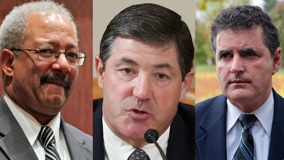 Members of The 113th Congress (from left) Rep. Chaka Fattah, D-Philadelphia; Rep. Jim Gerlach R-Chester County; and Rep. Mike Fitzpatrick R-Bucks County 