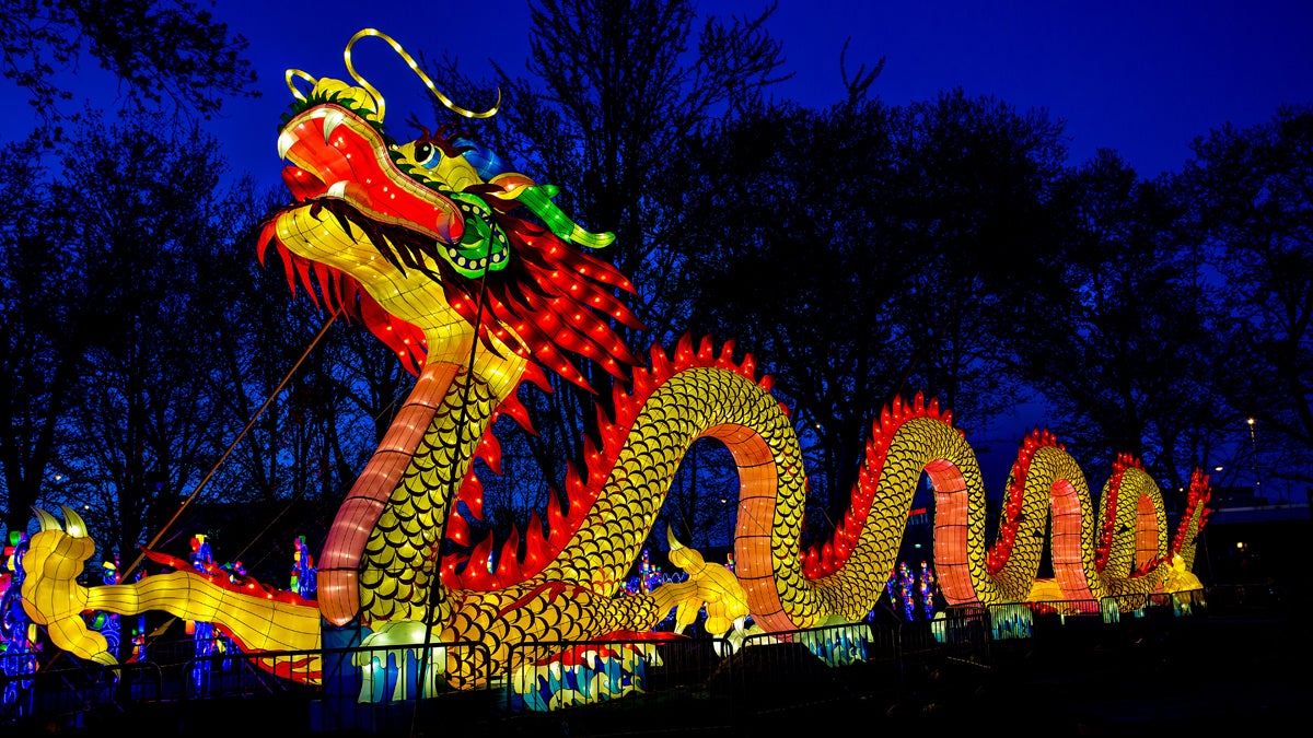  The Philadelphia Chinese Lantern Festival returns to Franklin Square Park offering visitors another opportunity to walk among the larger than life illuminated displays created in Zigong in Sichuan Province, China, the capital of Chinese lantern-making for thousands of years. Photo by Jeff Fusco. 