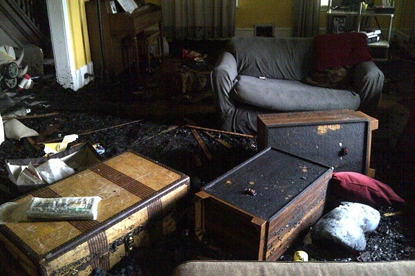 <p><p>This was the Folk's living room. (Brian Hickey/WHYY)</p></p>
