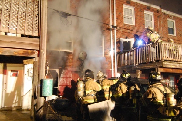 <p><p>Firefighters battled heavy smoke and heat. (John Jankowski/for Newsworks)</p></p>
