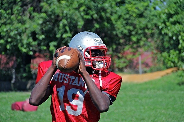 Football could lead to a college education for Mustangs quarterback Diamir Copes.