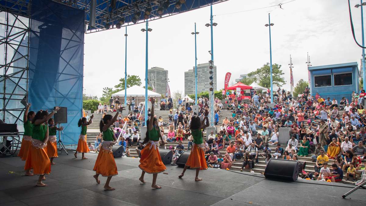 The Festival of India at Penn's Landing celebrates India’s 70th anniversary of independence from British rule Saturday, Aug. 12, 2017. The festival is part of PECO’s multicultural summer series which includes celebrations from different cultures. (Emily Cohen for NewsWorks)