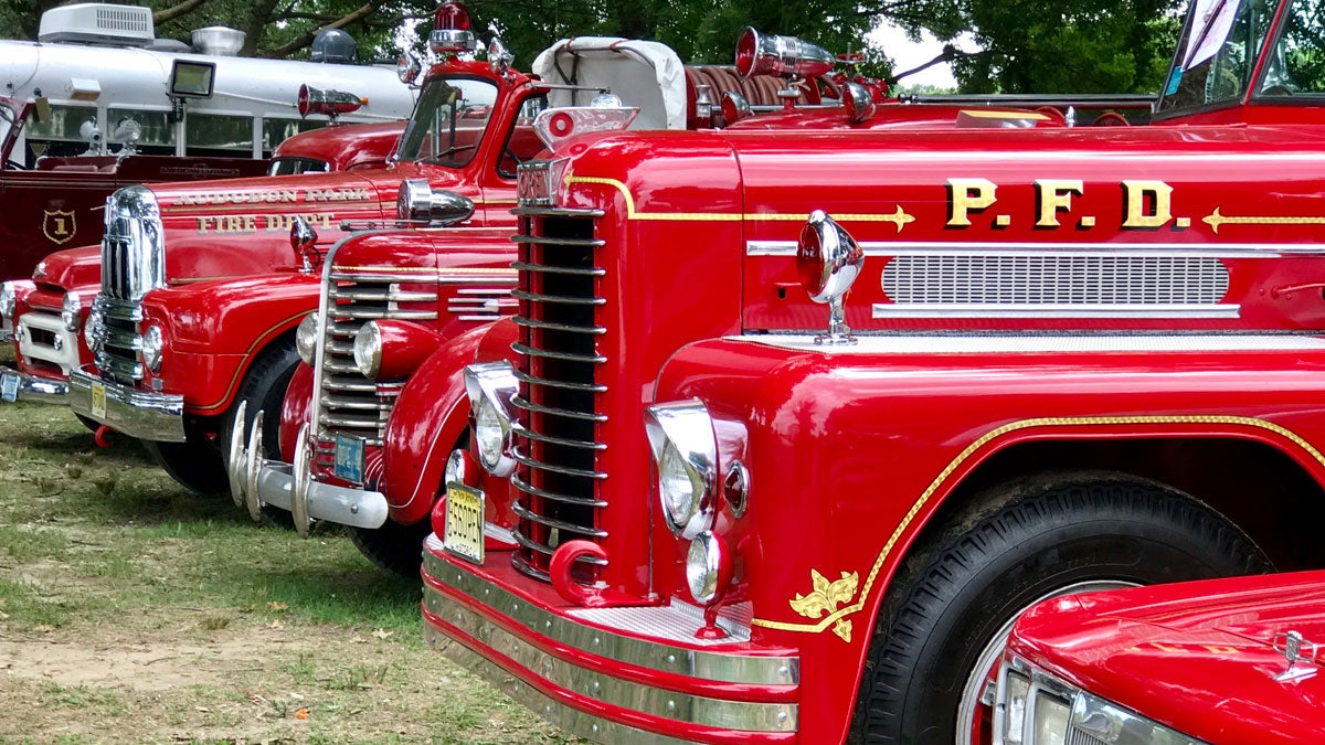  More than 80 vintage fire trucks will be on display at WheatonArts this Sunday. (Jana Shea/ for Newsworks, file) 