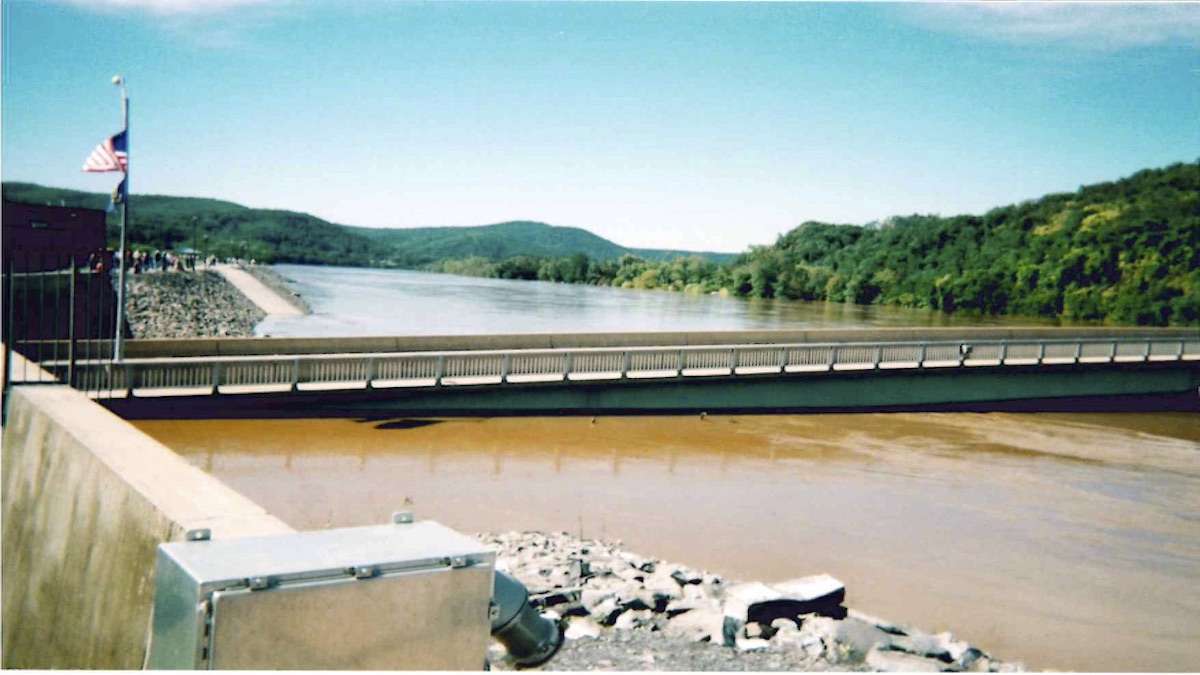 After Hurricane Ivan in 2004, the floodwaters came within six feet of the top of the levee. (Rich Marcinkevage, City of Lock Haven)