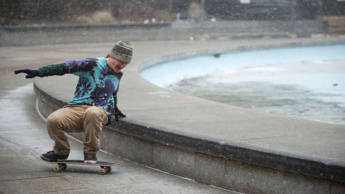 The willingness to come out in wind and snow shows the skaters’ dedication, said James Sinclair.