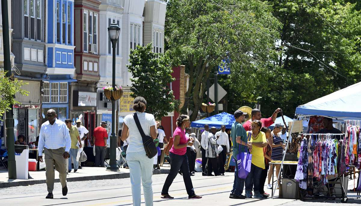The Juneteenth Festival is held at the 6300 block of Germantown Avenue, on the border between Germantown and Mt Airy.