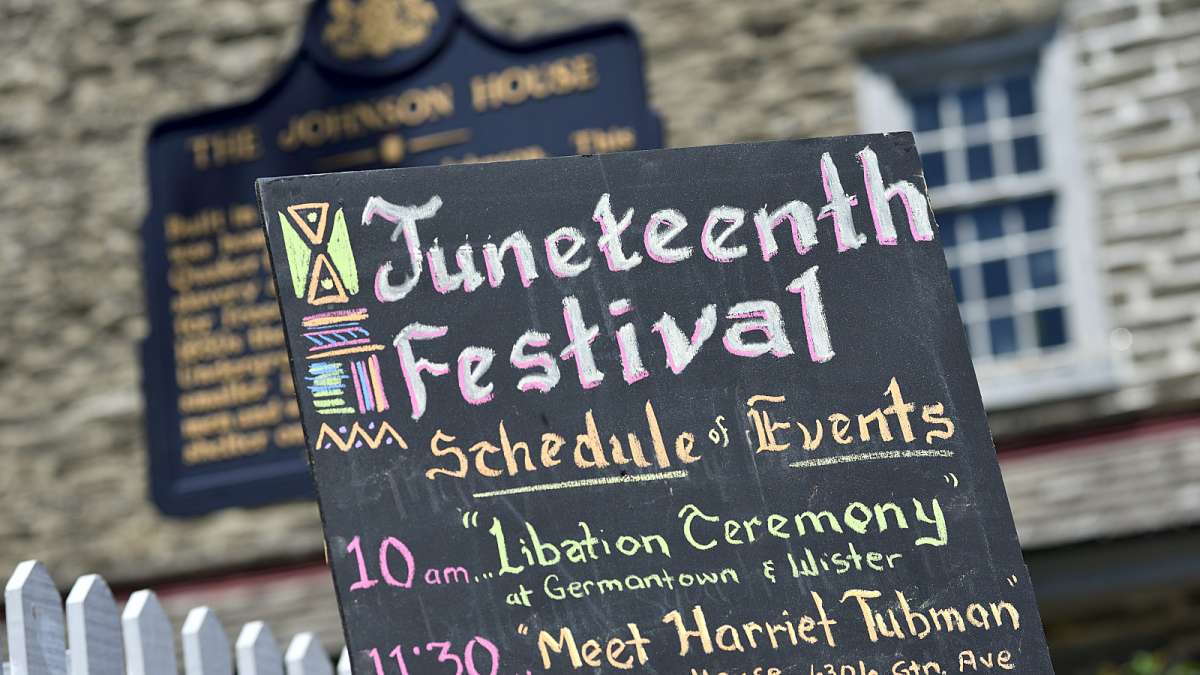 The Juneteenth Festival commemorates the day when slaves were freed in the United States of America.