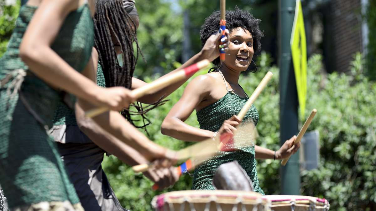 The Juneteenth Festival in Germantown also included a West African inspired drum performance.