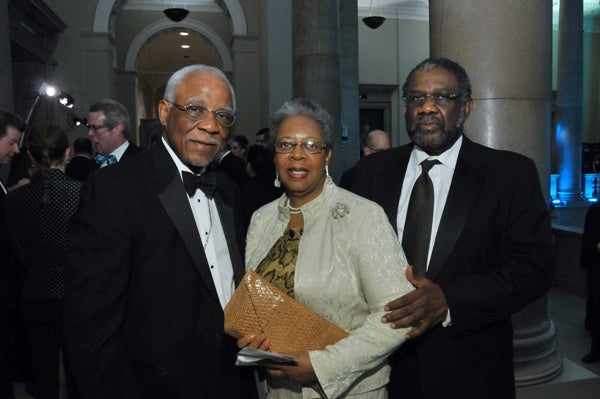 <p><p>Former Mayor W. Wilson Goode, Sr., trustee and Foundation board member (left), his wife, Velma, and Ralph Smith (Photo courtesy of Kelly & Massa Photography)</p></p>
