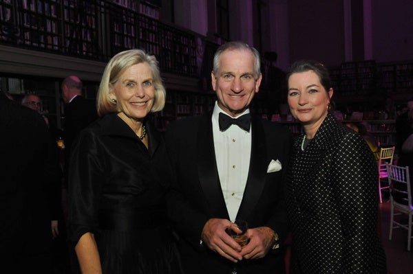 <p><p>President and director of the Free Library, Siobhan Reardon (right) with Patricia and John Imbesi, Foundation board member (Photo courtesy of Kelly & Massa Photography)</p></p>
