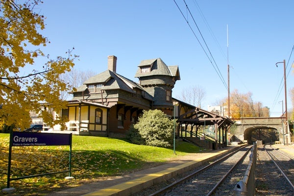 <p><p>Gravers Lane Station, located on the Chestnut Hill East Line, which once was part of the Philadelphia & Reading Railroad, was built in 1882, designed by Frank Furness. (Nathaniel Hamilton/for NewsWorks)</p></p>
