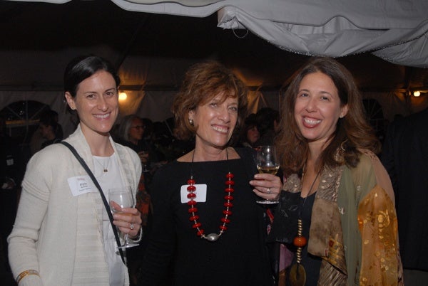 <p><p>Pepper Council member Alyse Bodine (left) with Shelly Wolf, and Melissa Greenberg vice president of development at the Free Library of Philadelphia Foundation (Photo courtesy of Steve Martin)</p></p>
