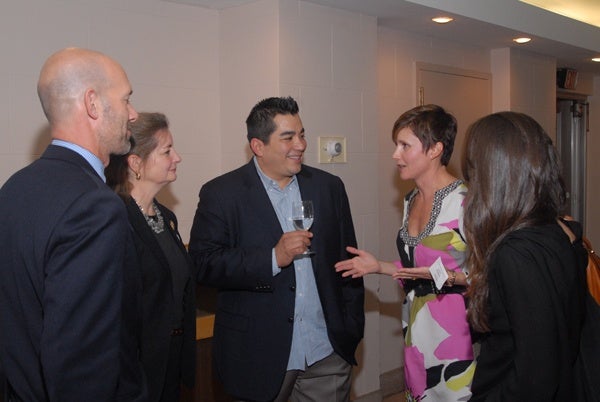 <p><p>Pepper Council co-chair Aaron Maass (left) with Siobhan Reardon, president and director of the Free Library of Philadelphia, Chef Jose Garces, Pepper Council co-chair Nadia Daniel, and Camila Hererra (Photo courtesy of Steve Martin)</p></p>
